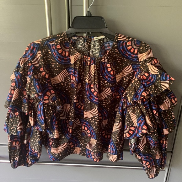 Ulla Johnson Multicolor Patterned Blouse - Picture 1 of 5